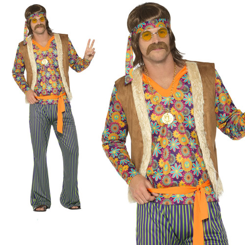 Smiffys costume uomo hippie - smiffys,
